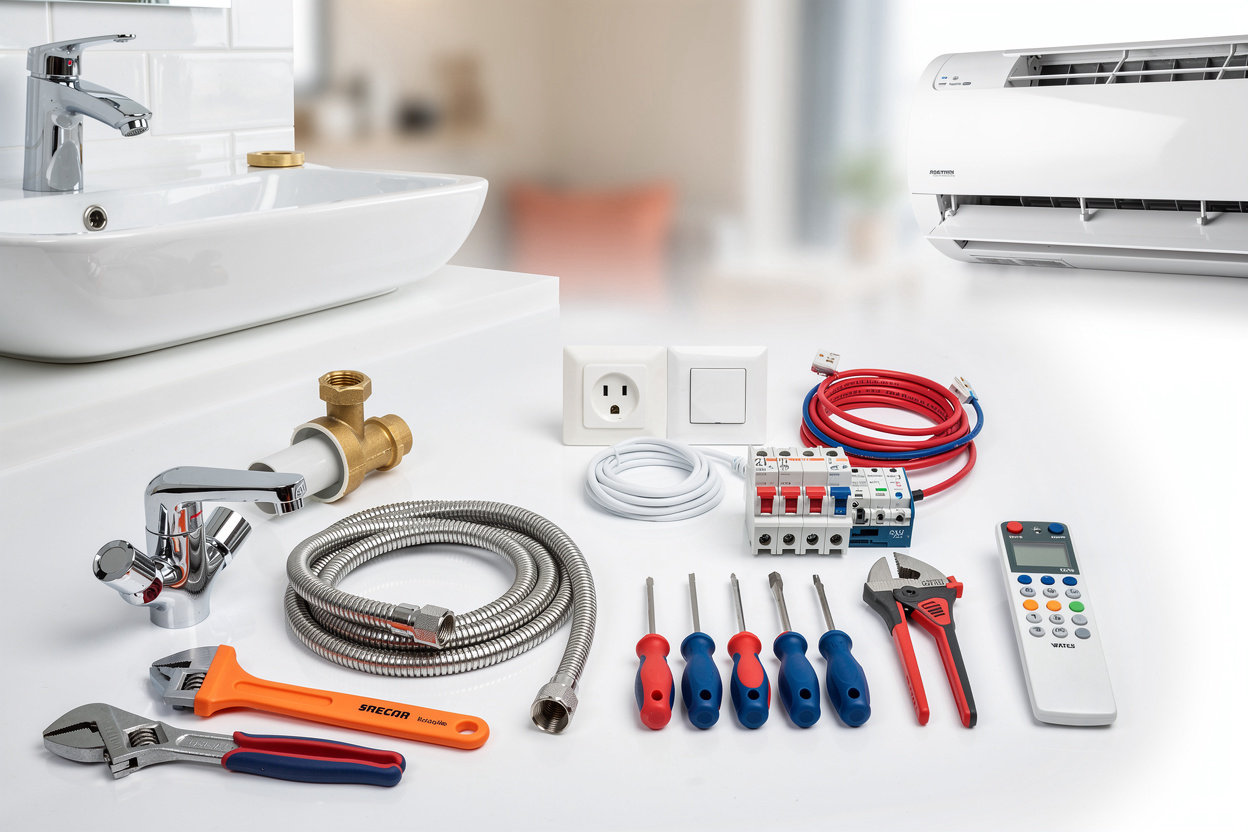 Shoukat Sabbak Kaharbai professional plumbing and electrical services showcase in Riyadh